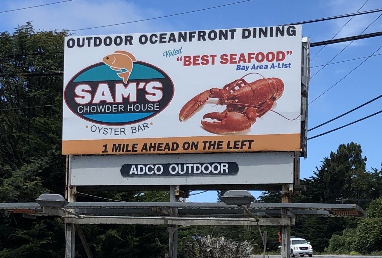 Hwy 1 3 mi N/Hwy 92 Half Moon Bay W/L-Illuminated - 8039N