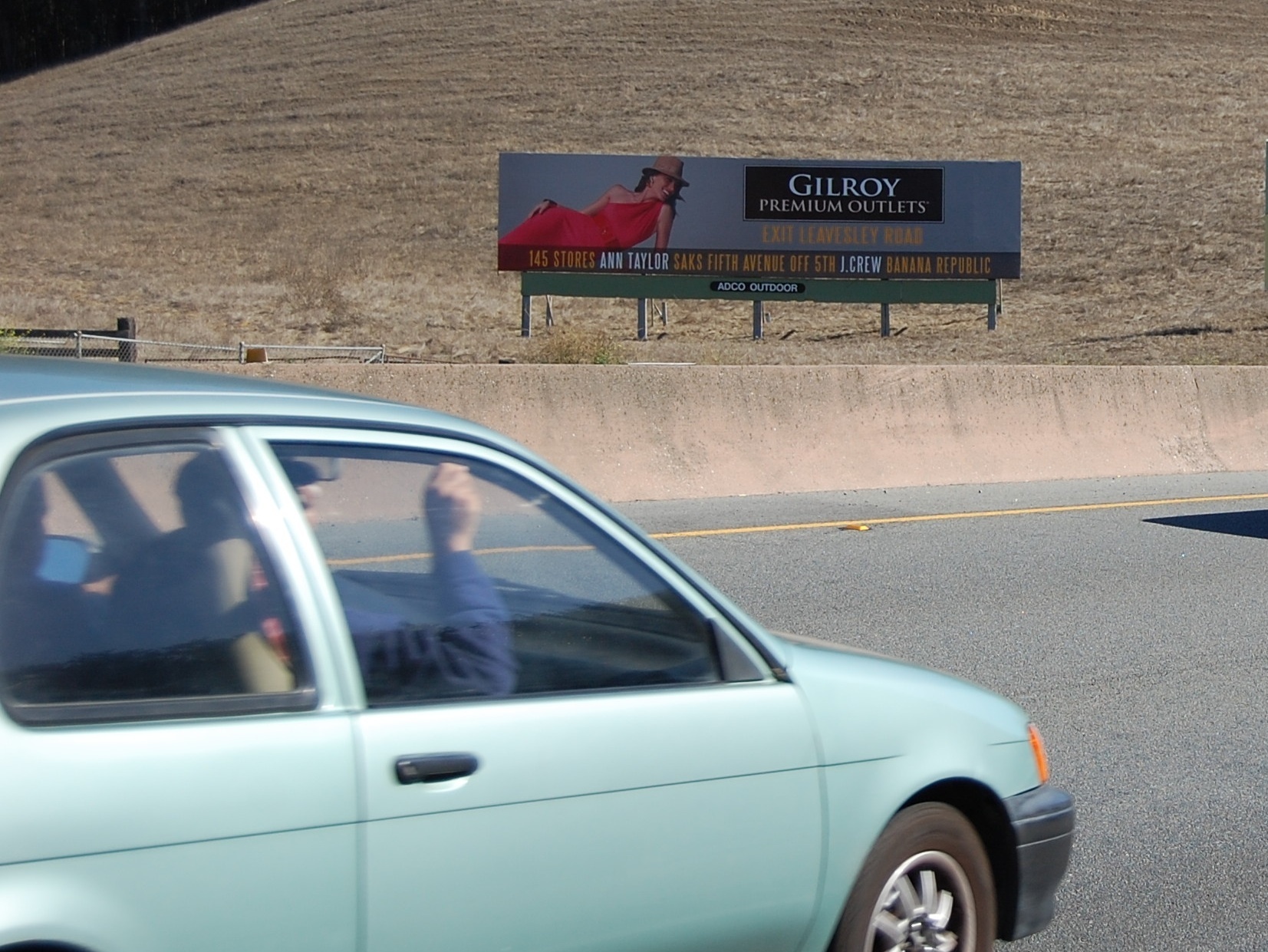 Hwy 101 1 mi S/Hwy 156E 11mi S/Gilroy W/L S/F-Scotchlite - 5029S