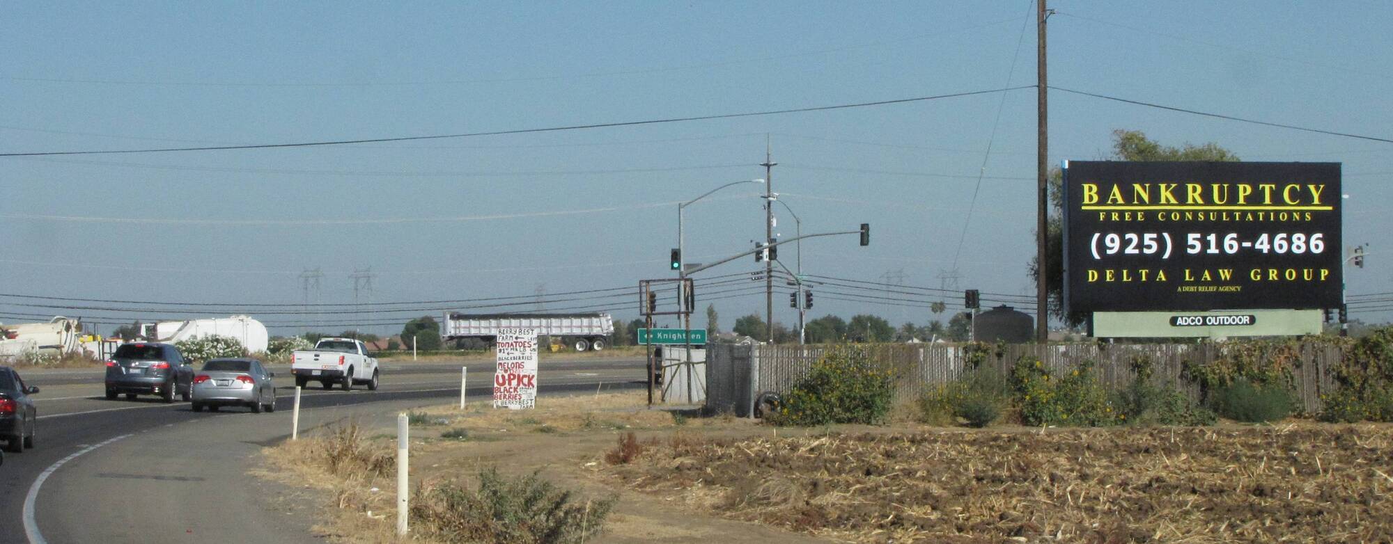 Hwy 4 W/Point of Timber Brentwood S/L-Scotchlite - 2034W