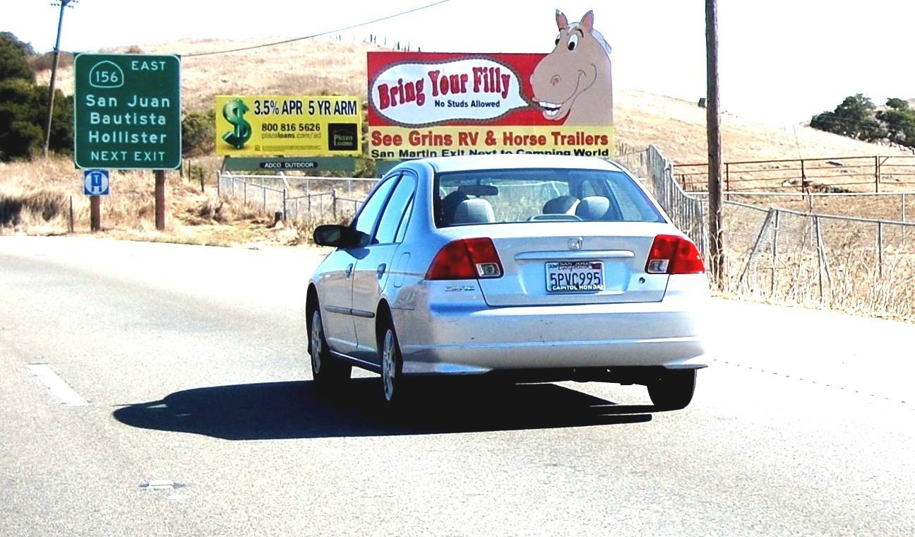 Hwy 101 .5mi S/Hwy 156E 10mi S/Gilroy E/L S/F-Scotchlite - 5003S